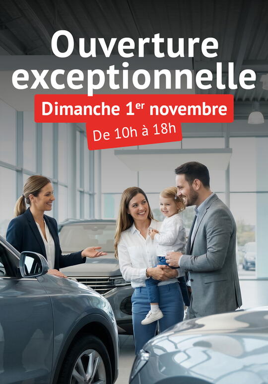Ouverture exceptionnelle 1 novembre