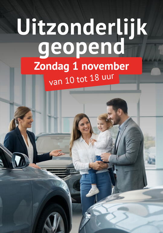 Uitzonderlijk geopend Zondag 1 november van 10 tot 18 uur